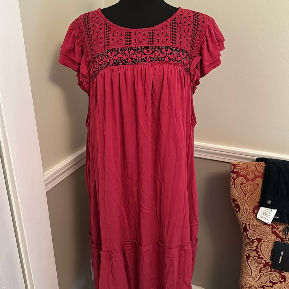 Torrid sleeveless lace top dress